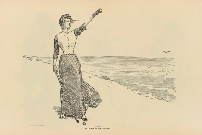Fore!, 1893 von Charles Dana Gibson