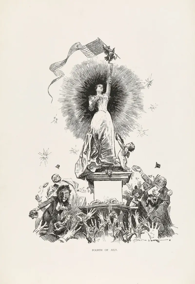Fjärde juli av Charles Dana Gibson