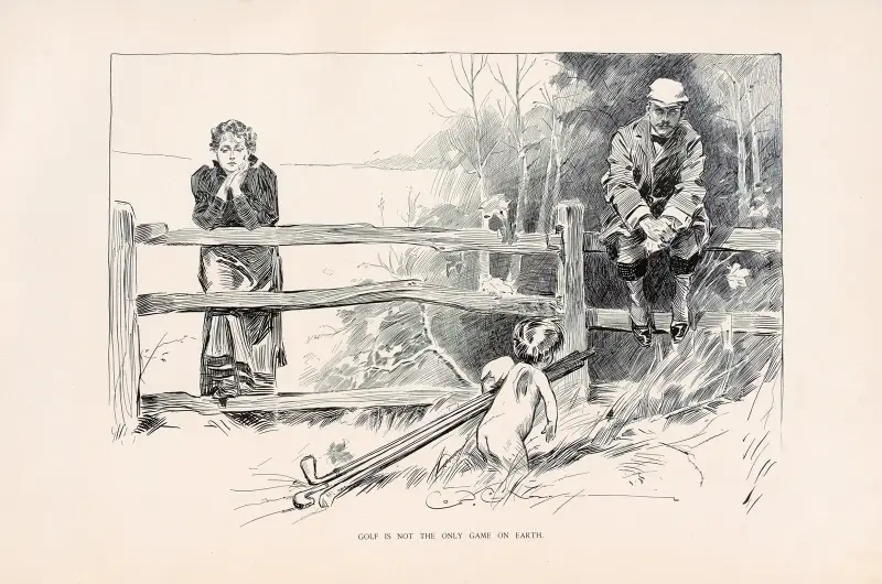 Golf is not the only game on earth av Charles Dana Gibson