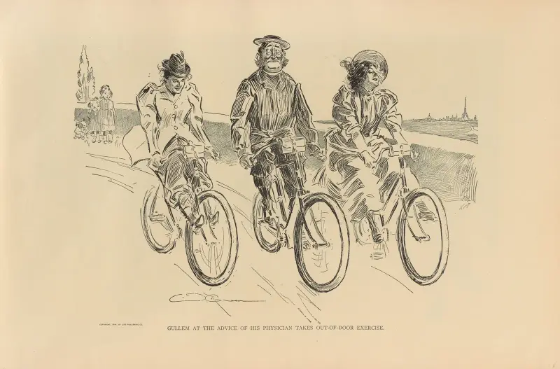 Gullem se prochází na radu lékaře, Charles Dana Gibson