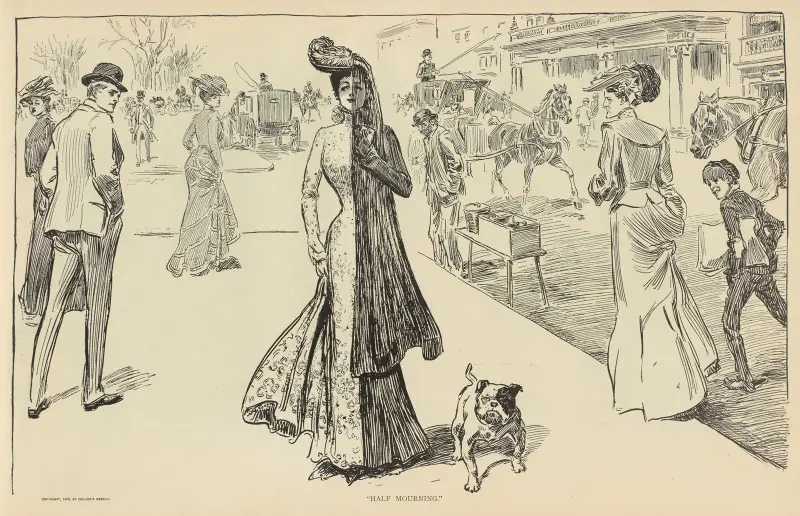 Halbe Trauer von Charles Dana Gibson