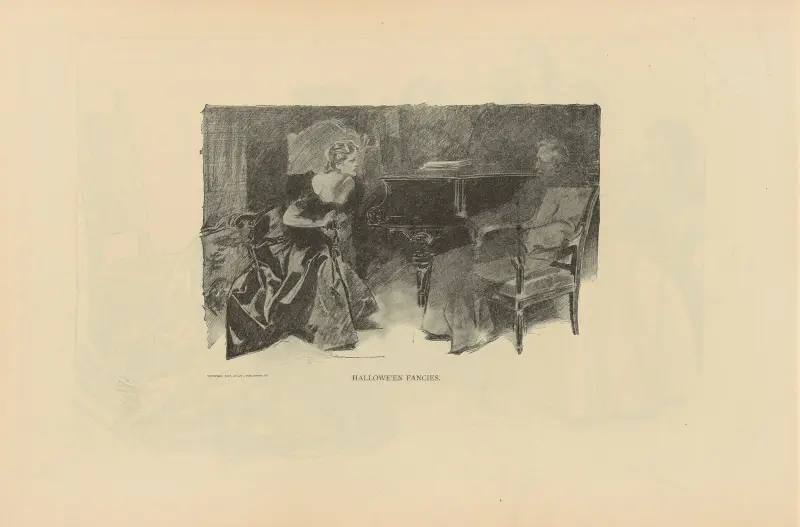 Halloweeninfall av Charles Dana Gibson