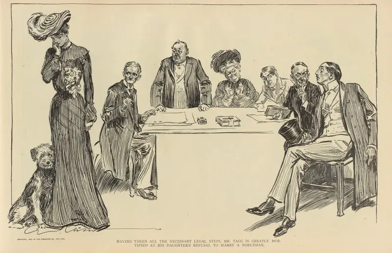 Having taken all the necessary legal steps.. av Charles Dana Gibson