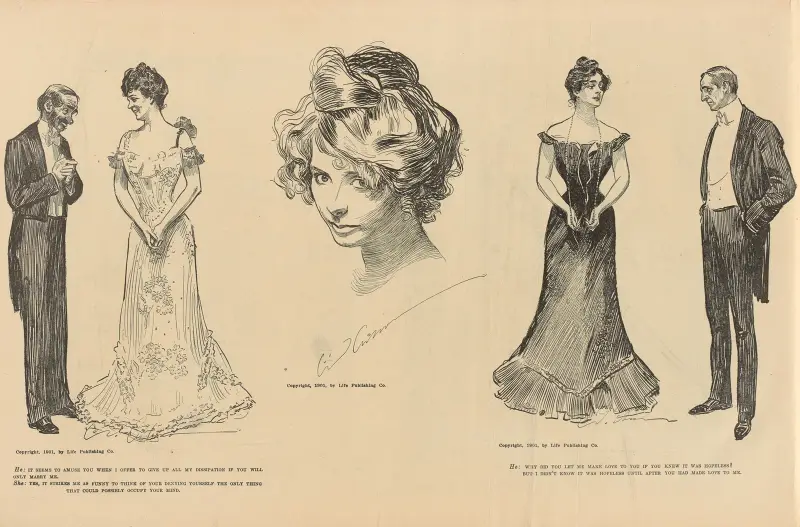 He; it seems to amuse you when I offer to give up.. av Charles Dana Gibson