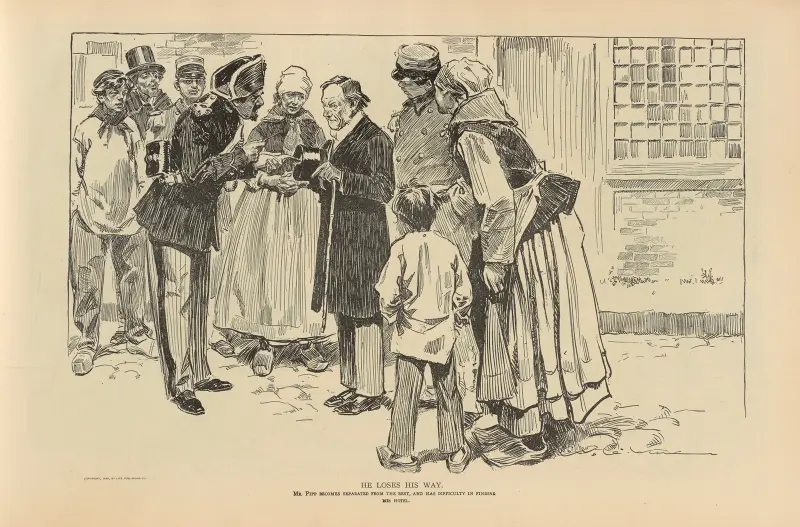 He loses his way av Charles Dana Gibson