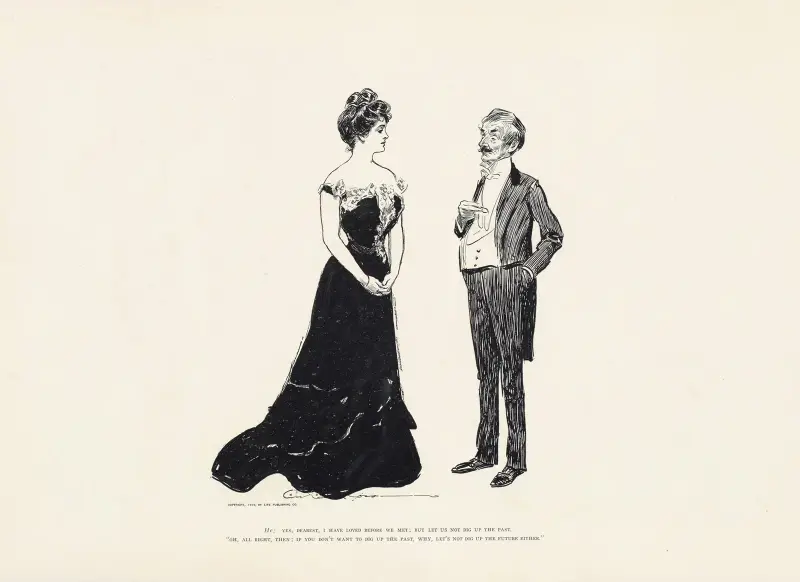 He; Yes dearest, i have loved before we met…. av Charles Dana Gibson