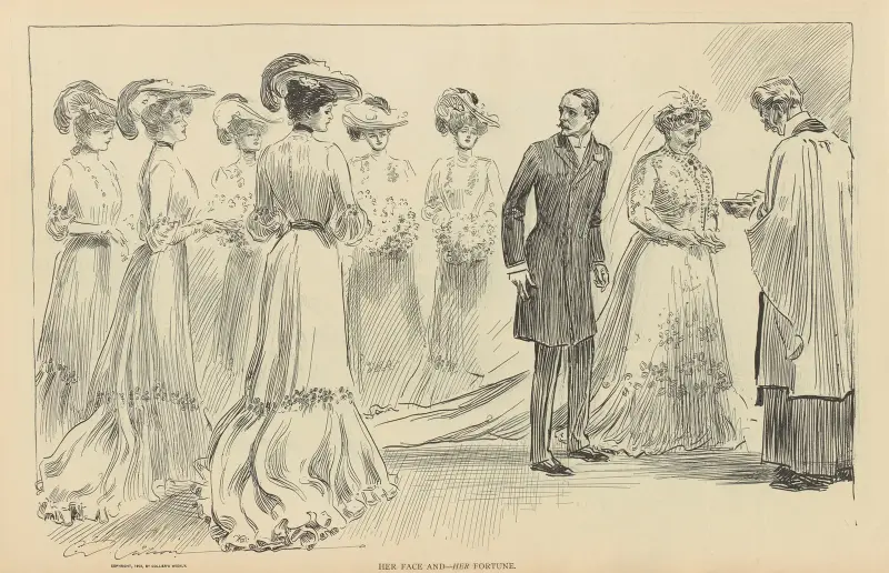 Her face and—her fortune av Charles Dana Gibson