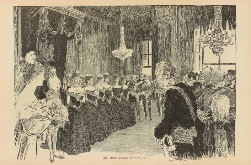 Hennes första glimt av kunglighet av Charles Dana Gibson