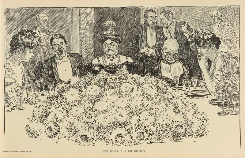 Hennes hjärta är i köket av Charles Dana Gibson