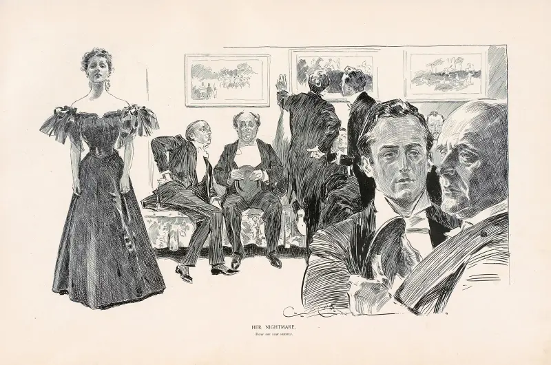 Ihr Albtraum, 1896 von Charles Dana Gibson