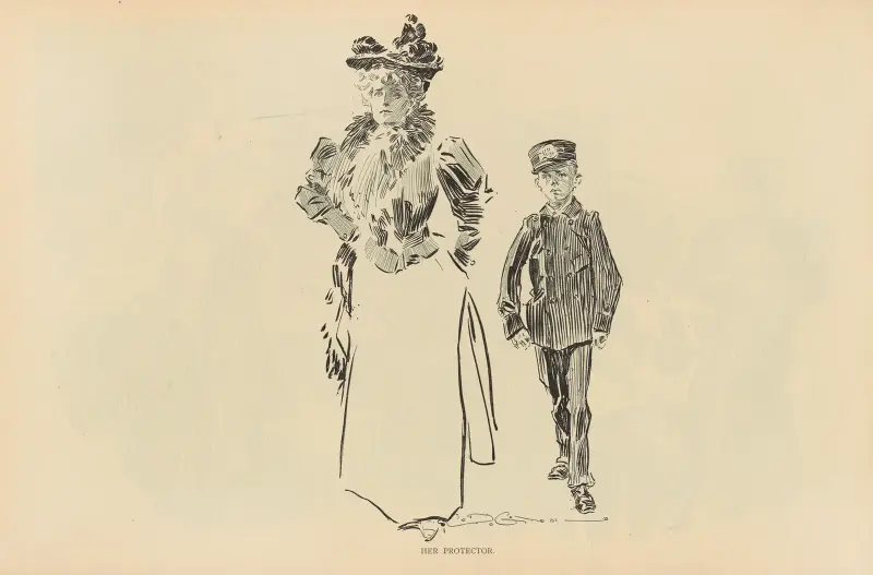 Her protector av Charles Dana Gibson