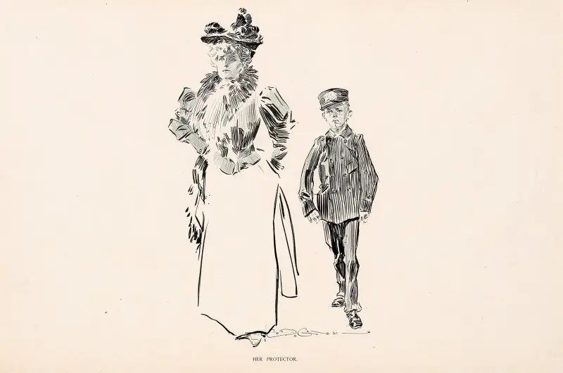 Ihr Beschützer, 1896 von Charles Dana Gibson