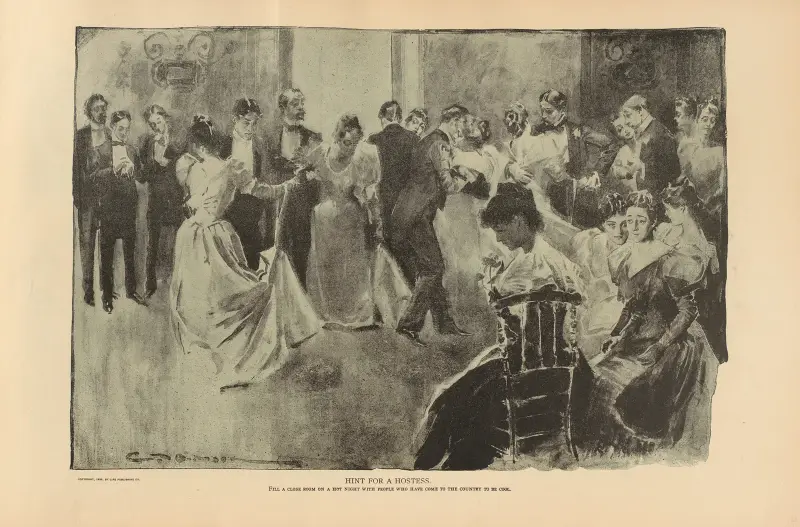 Vink till en värdinna av Charles Dana Gibson