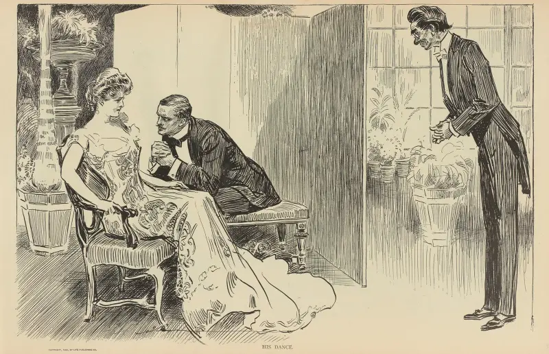 Sein Tanz von Charles Dana Gibson