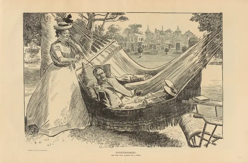 Flitterwochen, 1893 von Charles Dana Gibson