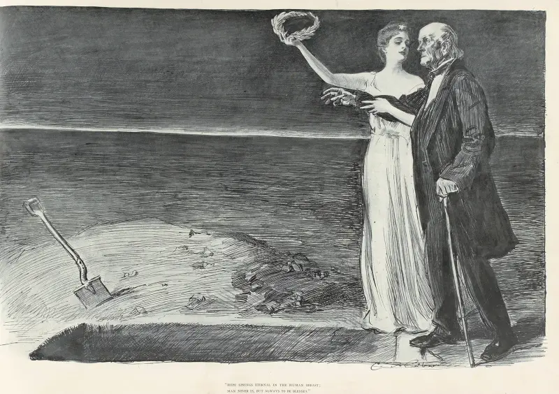 Hoppet evigt ungt i människobröstet av Charles Dana Gibson