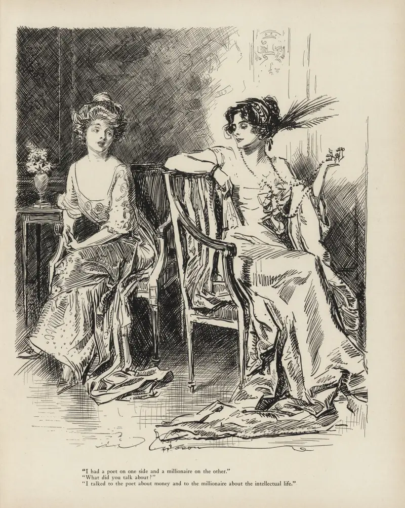 ‘I had a poet on one side and millionaire on the other’ av Charles Dana Gibson