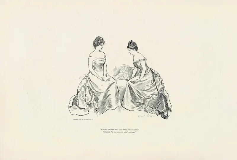Jag undrar ofta varför du inte gifter dig av Charles Dana Gibson