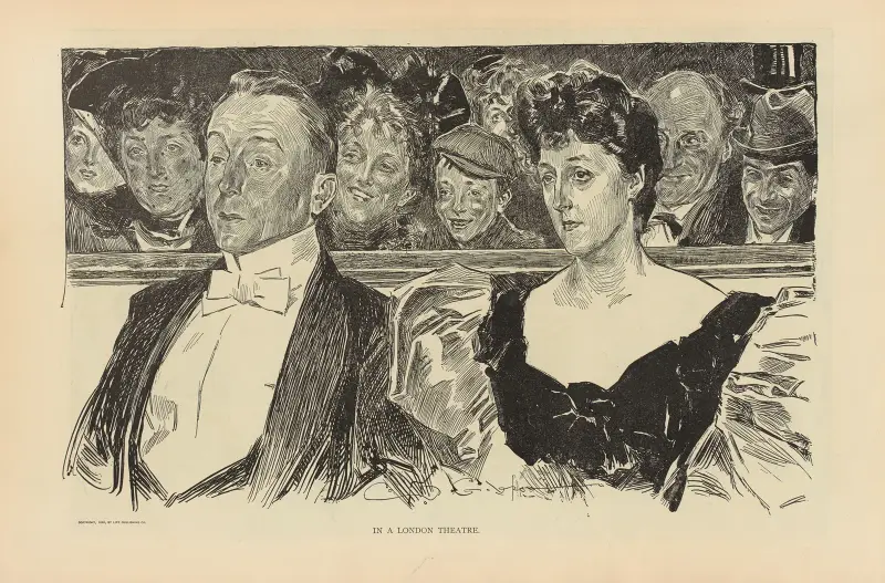 In a London theatre av Charles Dana Gibson