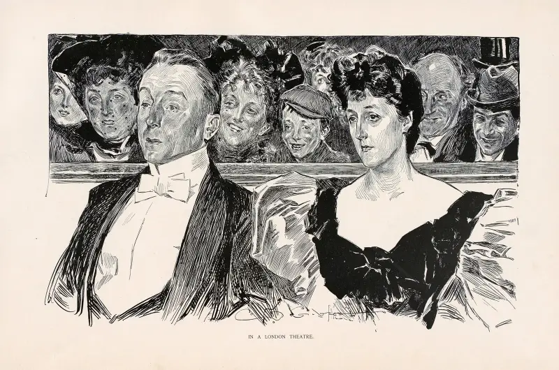 På en teater i London av Charles Dana Gibson