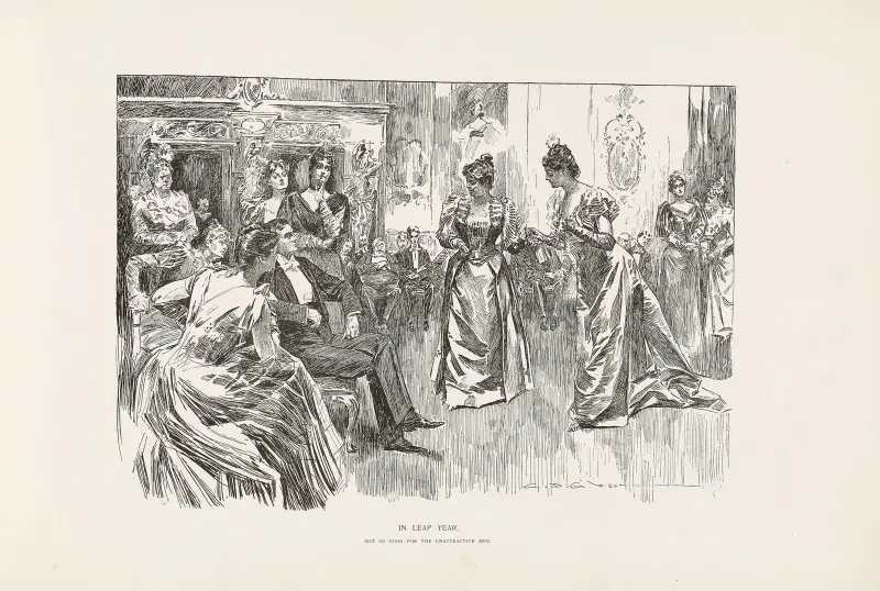 Skottår – inte så bra för de oattraktiva männen av Charles Dana Gibson