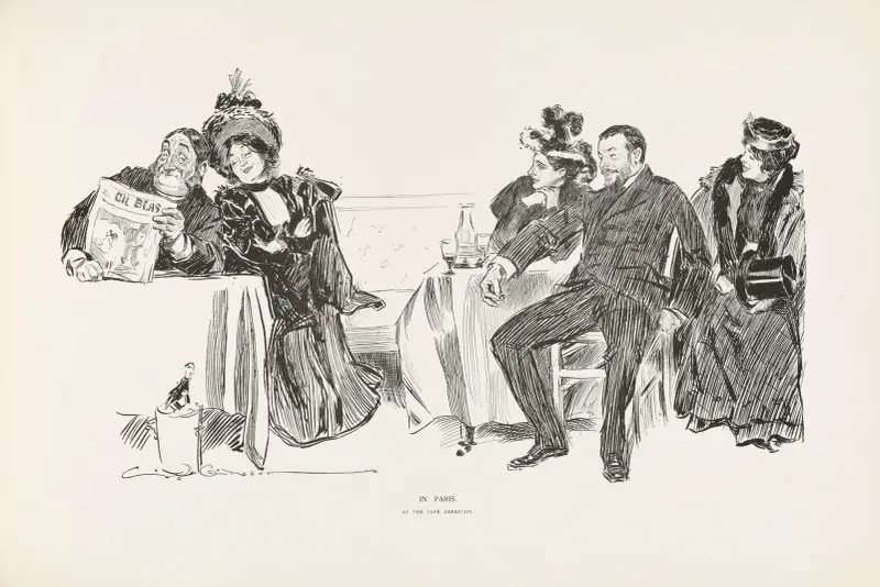 I Paris av Charles Dana Gibson