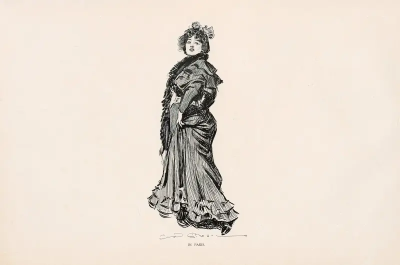 I Paris av Charles Dana Gibson