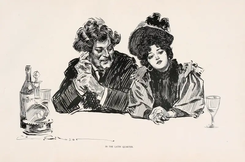 I latinarkvarteret av Charles Dana Gibson