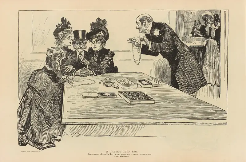 In the Rue de la Paris av Charles Dana Gibson