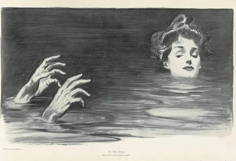 I vattnet av Charles Dana Gibson