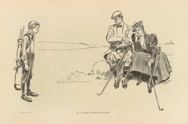 Is a caddy always necessary av Charles Dana Gibson