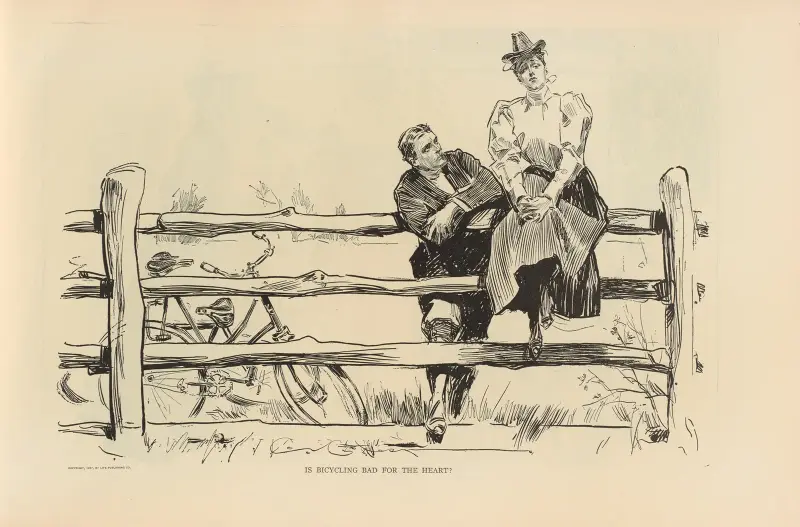 Är cykling skadligt för hjärtat av Charles Dana Gibson