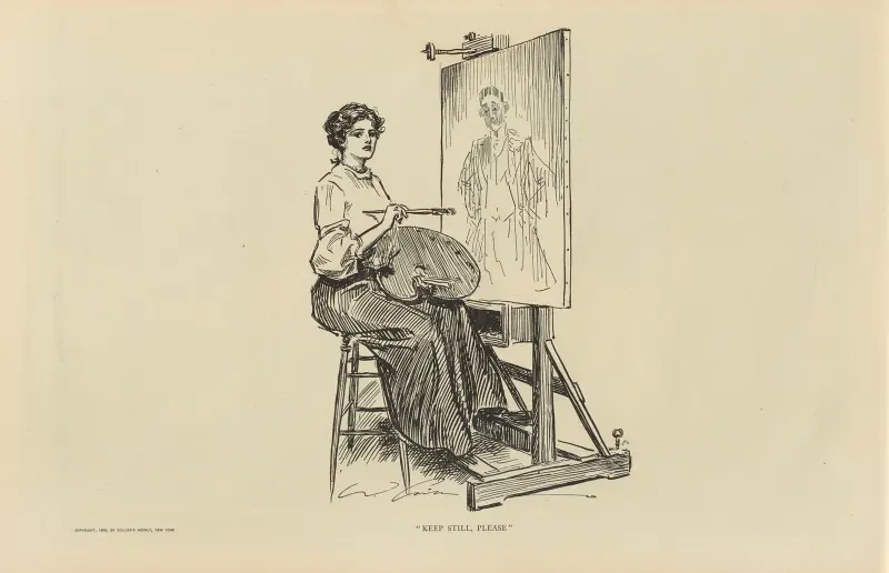 „Keep Still, Please“ von Charles Dana Gibson