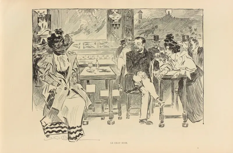 Die schwarze Katze von Charles Dana Gibson