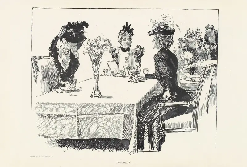 Lunch av Charles Dana Gibson