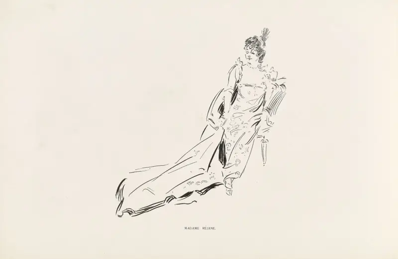 Madame Rejane av Charles Dana Gibson