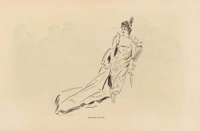 Madame Réjane av Charles Dana Gibson