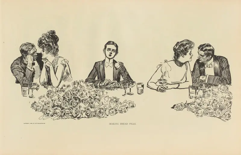 Att göra brödpiller av Charles Dana Gibson