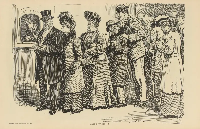 Making up his- von Charles Dana Gibson