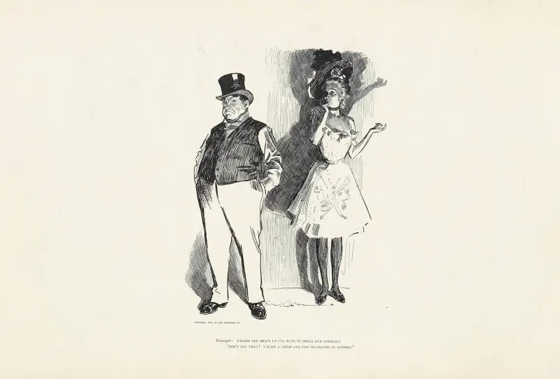 Manager; Unless you brace up i’ll have to break our contract av Charles Dana Gibson