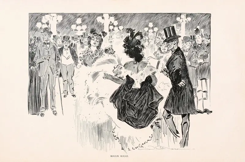 Moulin Rouge av Charles Dana Gibson