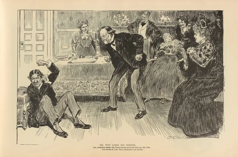 Mr. Pipp loses his temper av Charles Dana Gibson