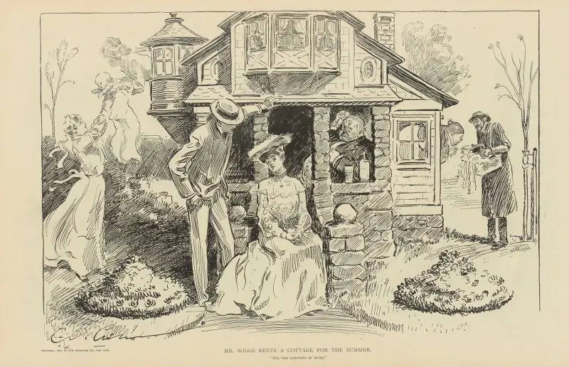 Mr. Wiggs rents a cottage for the summer av Charles Dana Gibson