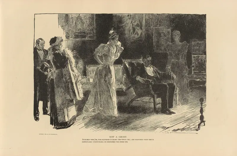 Kein Gespenst, 1893 von Charles Dana Gibson