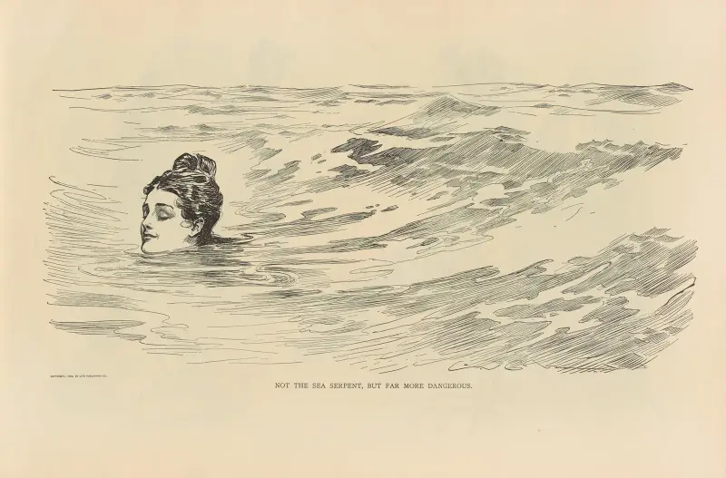 Inte havsserpentinen, men långt farligare av Charles Dana Gibson
