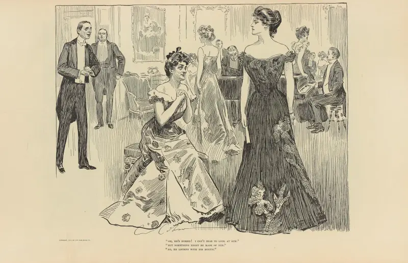 »Åh, han är förskräcklig! Jag står inte ut med att se på honom.« av Charles Dana Gibson