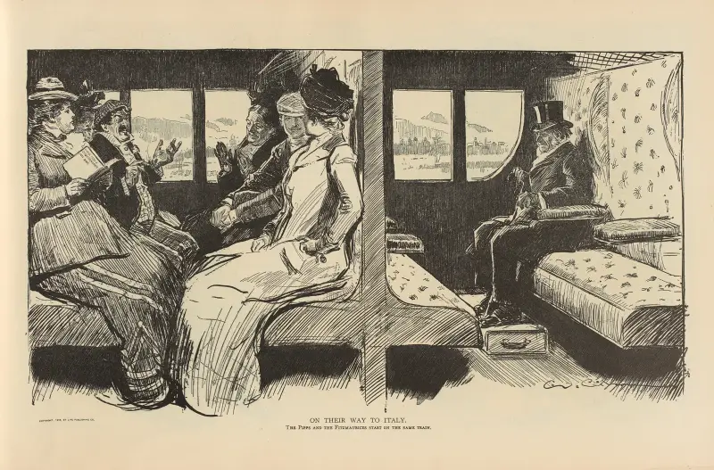 On their way to Italy av Charles Dana Gibson