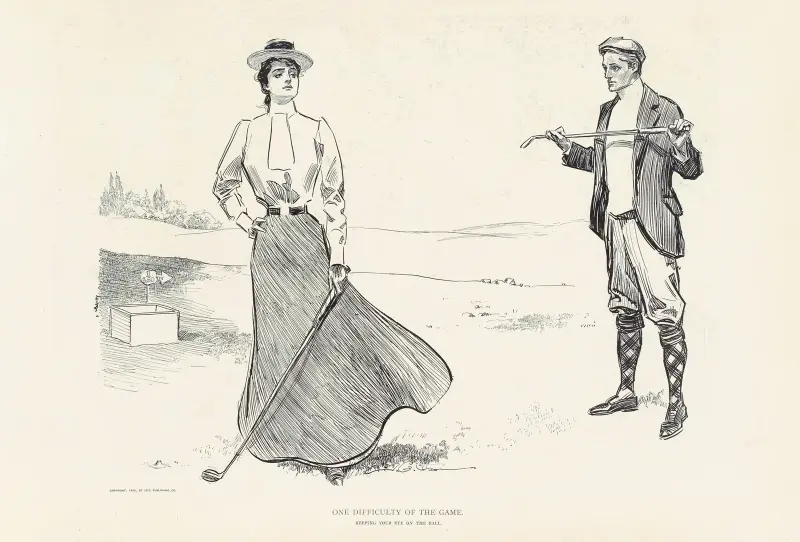 One difficulty of the game av Charles Dana Gibson