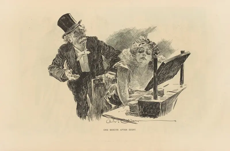 En minut över åtta av Charles Dana Gibson
