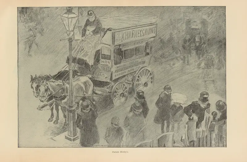Outside morley’s av Charles Dana Gibson